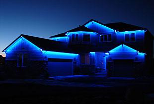 led dekoracija hiše