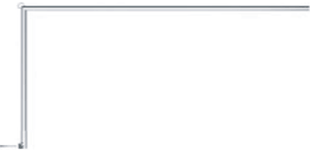 L nosilec za zastavo