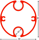 keder-okrogli profil za vpenjanje cerade