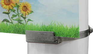 jekleni pritrjevalec